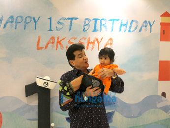 Tusshar Kapoor celebrates son Laksshya's 1st birthday at his home in Juhu
