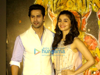 Varun Dhawan and Alia Bhatt grace the music launch of the Marathi movie 'Bikhari'