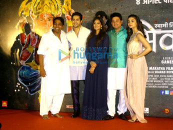 Varun Dhawan and Alia Bhatt grace the music launch of the Marathi movie 'Bikhari'