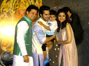 Varun Dhawan and Alia Bhatt grace the music launch of the Marathi movie 'Bikhari'