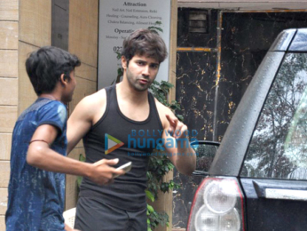Varun Dhawan snapped post his gym session in Juhu