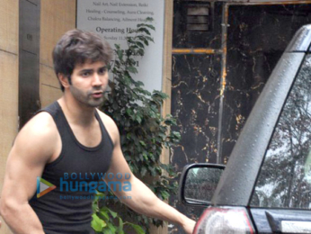 Varun Dhawan snapped post his gym session in Juhu