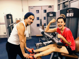 Workout Buddies: Judwaa 2 stars Varun Dhawan and Taapsee Pannu have a unique way of working out