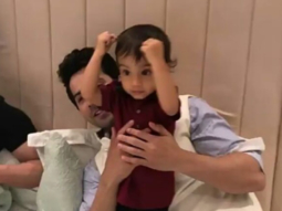 WATCH Varun Dhawan plays with Salman Khan’s little nephew Ahil Sharma at Eid party