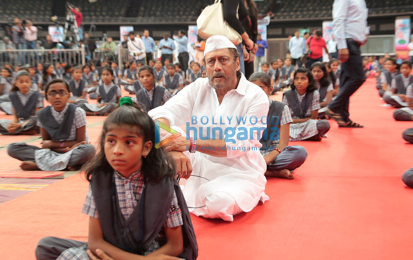 Celebs grace the International Yoga Day celebration with children of Maharashtra farmers who committed suicide Celebs grace the International Yoga Day celebration with children of Maharashtra farmers who committed suicide