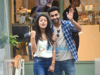 Aadar jain and Anya Singh snapped at kitchen garden