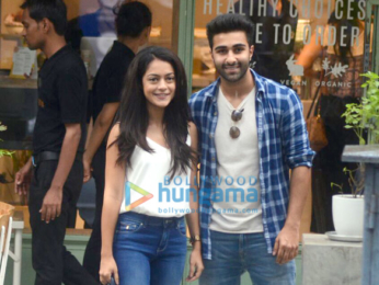 Aadar jain and Anya Singh snapped at kitchen garden