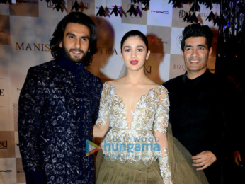 Alia Bhatt and Ranveer Singh walk for Manish Malhotra's show at India Couture Week in Delhi