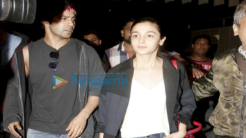 Alia Bhatt and Varun Dhawan arrive from New York after IIFA 2017