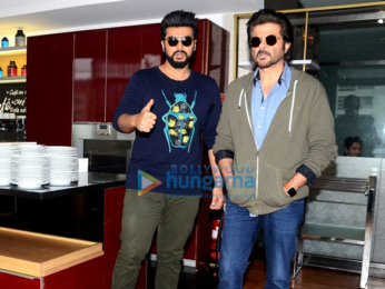 Anil Kapoor and Arjun Kapoor at 'Mubarakan' promotions