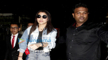 Anushka Sharma snapped while arriving back from New York