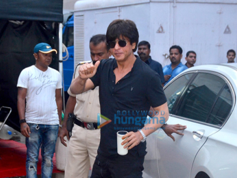 Bollywood superstar Shah Rukh Khan snapped at the promotions of his film Jab Harry Met Sejal