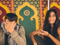 CUTE: Salman Khan hides his face blushing with Katrina Kaif on sets of Tiger Zinda Hai