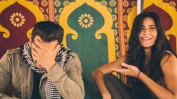 CUTE: Salman Khan hides his face blushing with Katrina Kaif on sets of Tiger Zinda Hai