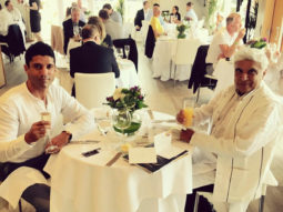Check out: Farhan Akhtar and Javed Akhtar watch the Wimbledon finals together in London