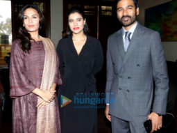 Dhanush, Kajol, Soundarya Rajnikanth promote ‘VIP-2 Lalkar’ in Mumbai