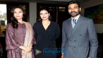 Dhanush, Kajol, Soundarya Rajnikanth promote ‘VIP-2 Lalkar’ in Mumbai