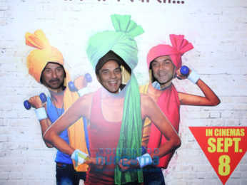 Dharmendra, Sunny Deol, Bobby Deol and Shreyas Talpade launch the trailer of 'Poster Boys'