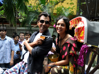 Nawazuddin Siddiqui and Divya Dutta grace the first look launch of 'Babumoshai Bandookbaaz'