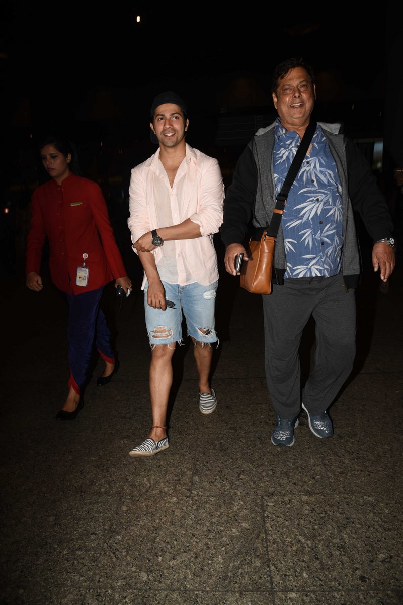 The cast of ‘Judwaa 2′ returning from their Mauritius’ schedule