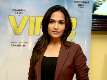 Kajol and Dhanush promote their film VIP2 in Delhi