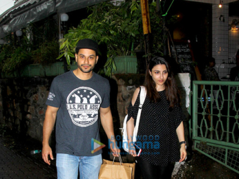 Kunal Khemu and Soha Ali Khan spotted at a cafe in Bandra
