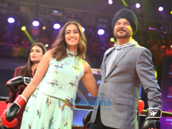 Mubarakan team promote their film on Super Boxing League