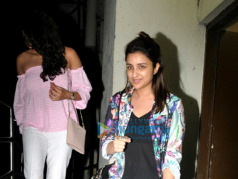 Parineeti Chopra snapped post a movie screening at Juhu PVR