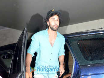 Ranbir Kapoor, Rishi Kapoor and Neetu Kapoor grace the screening of Jagga Jasoos