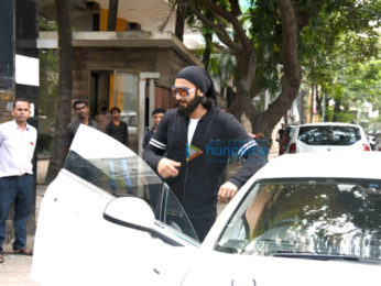 Ranveer Singh poses with his birthday present, Aston Martin