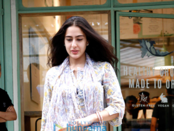 Sara Ali Khan snapped at The Kitchen Garden restaurant in Mumbai