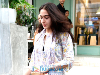 Sara Ali Khan snapped at The Kitchen Garden restaurant in Mumbai