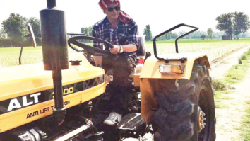 Watch: Shah Rukh Khan gives desi feels driving a tractor in Punjab
