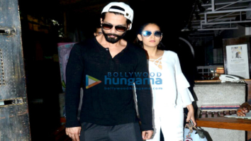 Shahid Kapoor and wife Mira Rajput snapped post lunch date at Out of the Blue restaurant in Bandra