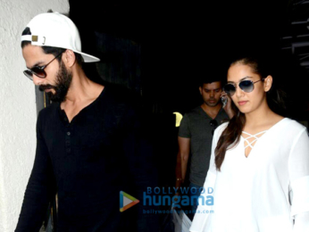 Shahid Kapoor and wife Mira snapped post lunch date at Out of the Blue restaurant in Bandra