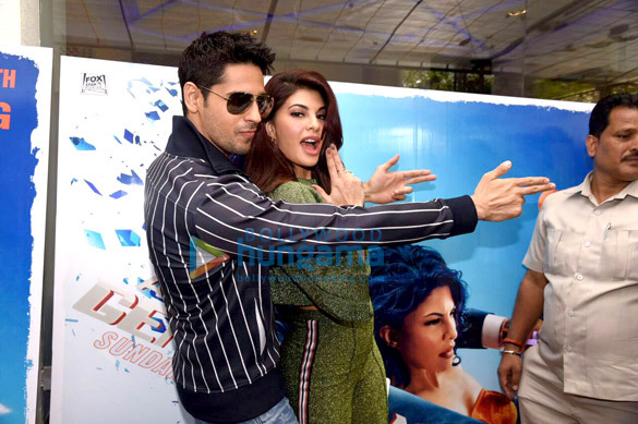 Sidharth Malhotra and Jacqueline Fernandez snapped at the trailer preview of ‘A Gentleman’