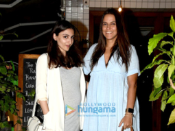 Soha Ali Khan and Neha Dhupia snapped in Bandra