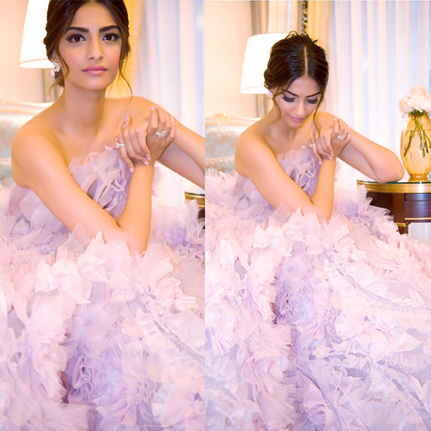 WOW! Sonam Kapoor stuns in a beautiful lilac gown at the Paris Couture Week  after party : Bollywood News - Bollywood Hungama