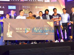 Sushant Singh Rajput, Kriti Sanon and A.R. Rahman at ‘IIFA Awards’ media meet in Delhi