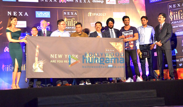 sushant singh rajput kriti sanon and a r rahman at iifa awards media meet in delhi 1
