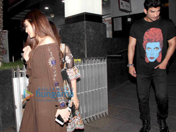 Sushant Singh Rajput, Kriti Sanon and her sister snapped post dinner at Hakkasan