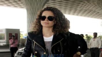 Sushant Singh Rajput and Kangna Ranaut snapped at the airport