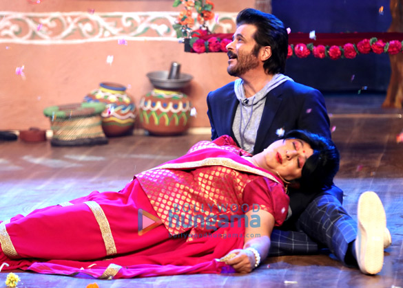 team of mubarakan promotes their film on the drama company 10