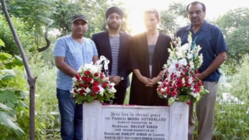 The Black Prince’s Director and Team visit Bamba Sutherland’s Grave