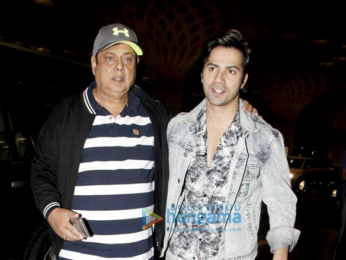The cast of Salman Khan starrer Judwaa 2 snapped at the airport