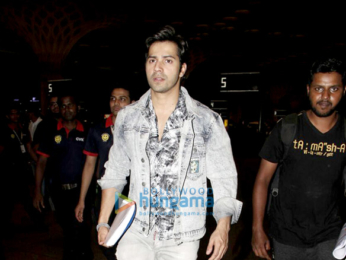 The cast of Salman Khan starrer Judwaa 2 snapped at the airport