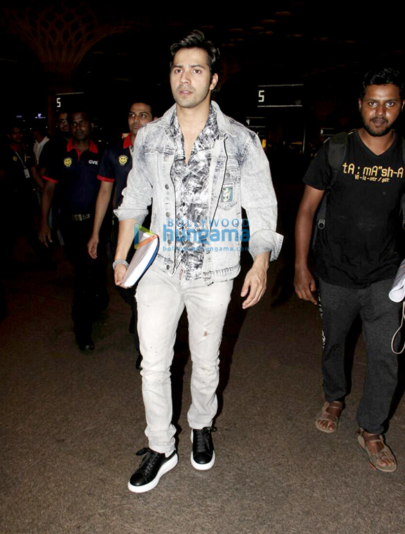 The cast of Varun Dhawan starrer Judwaa 2 snapped at the airport