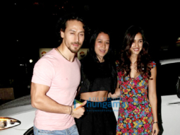 The hunky Tiger Shroff, Disha Patani and Nidhhi Agerwal snapped at the launch of ‘Mane Maniac Salon