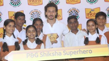 Tiger Shroff at the campaign launch of P&G Shiksha
