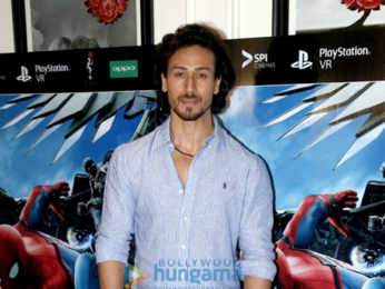 Tiger Shroff graces 'Spider-Man Homecoming' screening in Bandra
